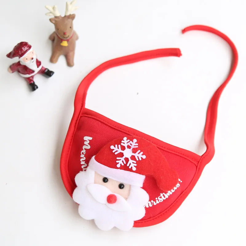 Christmas Puppy Hat & Bib – Funny Holiday Outfit for Dogs & Cats